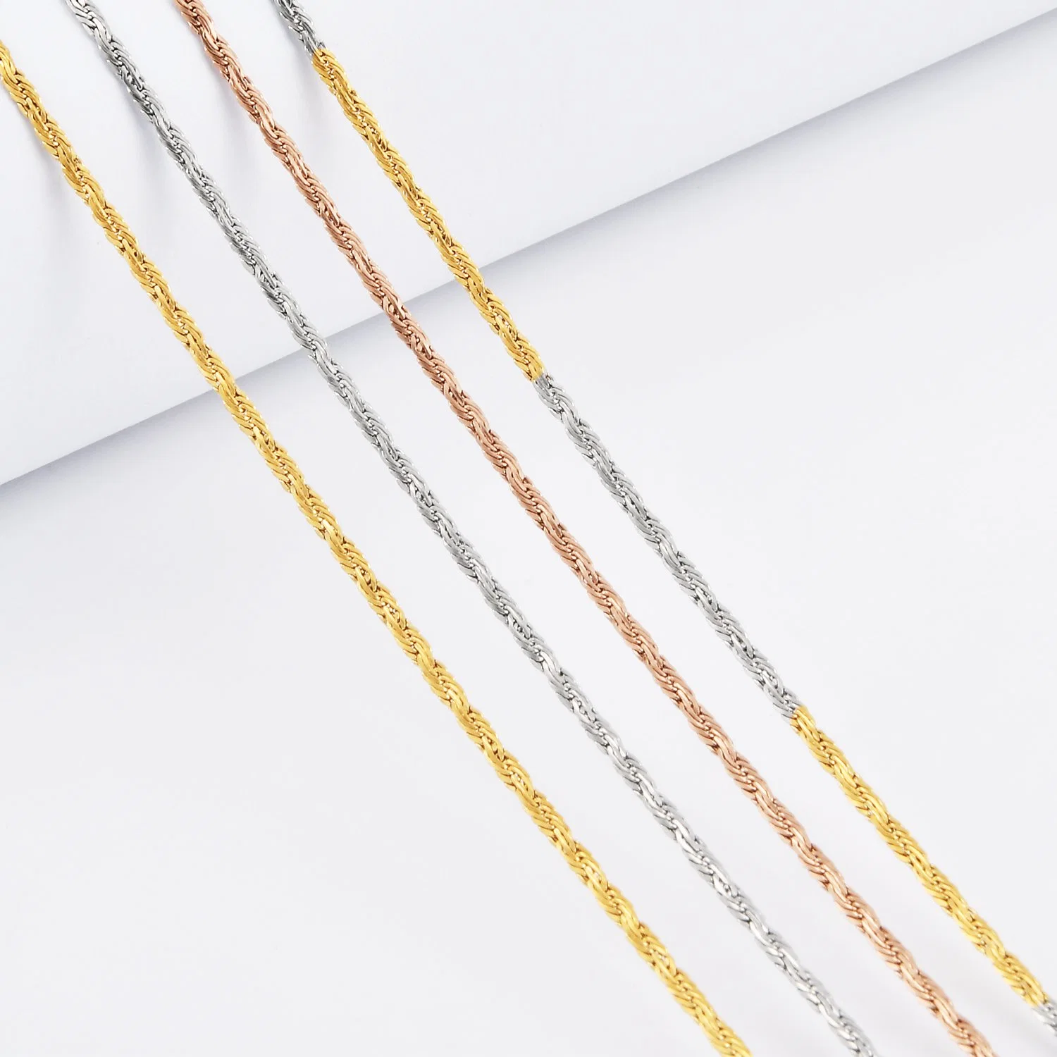18K ожерелье модной цепочки из нержавеющей стали 316L с золотым покрытием Для изготовления ювелирных изделий