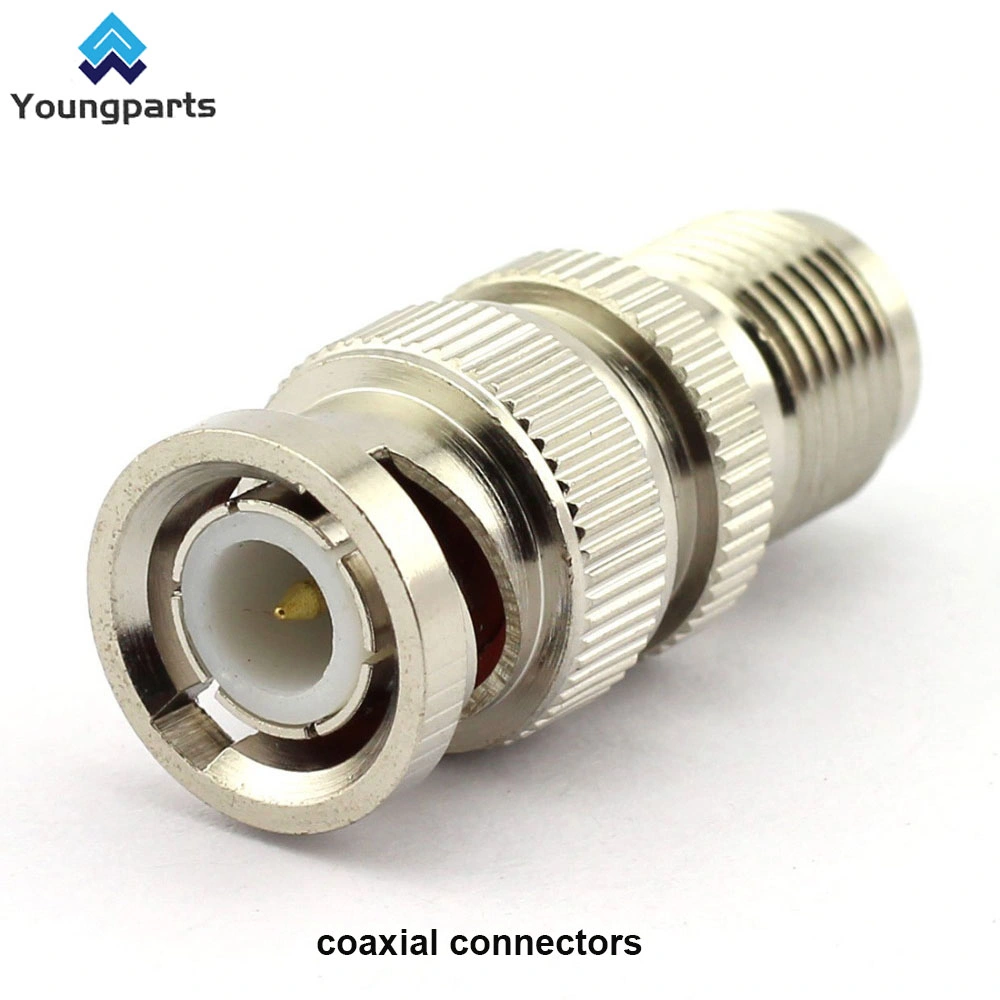 Youngparts CNC Machined Stainless Part Coaxial Cable Connectors Coaxial Cable Extension Adapter Couplers