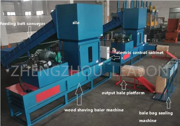 Compressor de serragem hidráulico Hay Pressione Embalador Enfardadeira Enfardadeira de lã de serradura de madeira