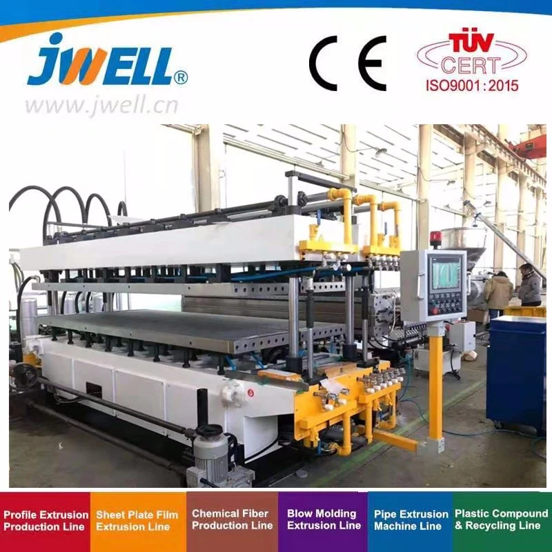 Plastic WPC (PE/PP) Wood Grain Hollow Decking Board Profile Machine Extruder Supplier