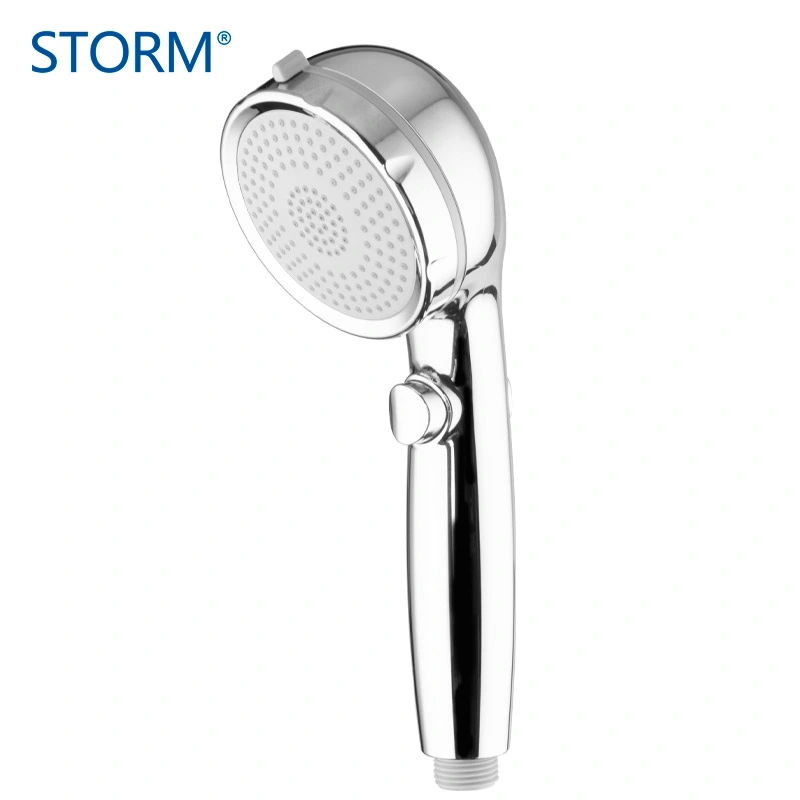 Bathroom 3 Functions Exposed Wall Mounted Rainfall Headshower Stainless Steel Pipe System Faucet Combo Shower Set with Handheld Spray