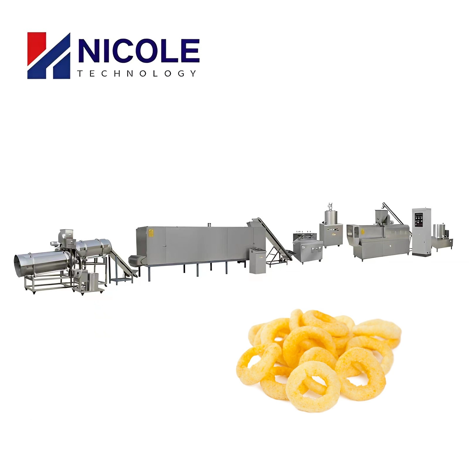 Industrial Quality Corn Puffing Food Production Manufacturing Line Twin Screw Puffed Corn Snacks Extruder Machine