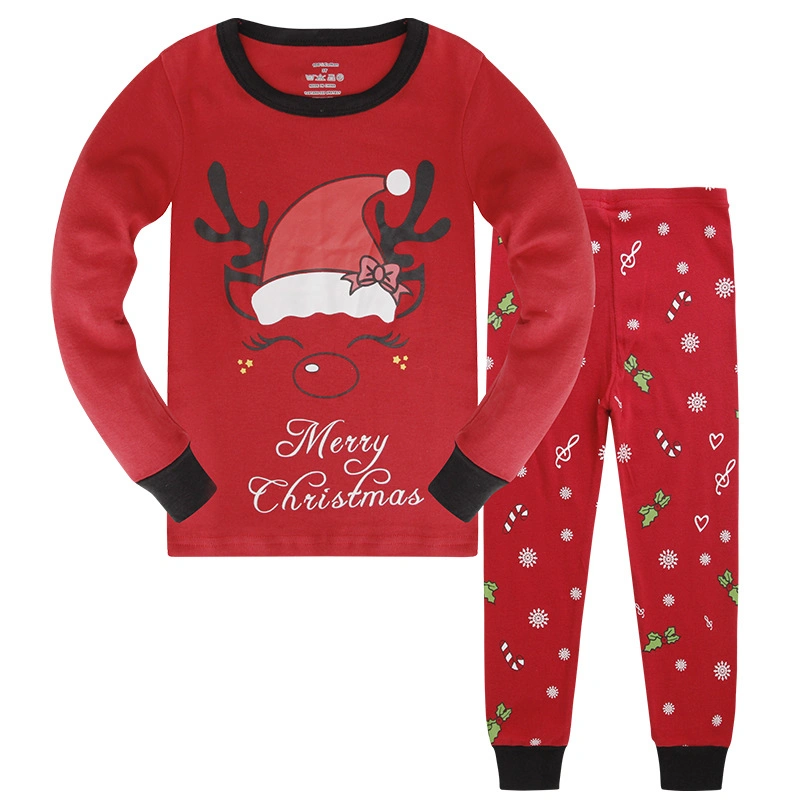 Kinder Pyjama Set Kinder Baby Mädchen Jungen Casual Kleidung Kostüm Langarm Kinder Schlafbekleidung Pyjama-Sets Kinder Kleidung für Weihnachten Festival