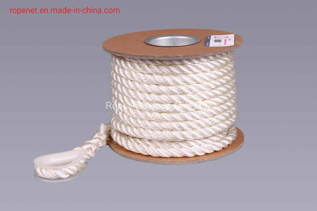 Nylon Anchor Line Marine Mooring Rope with Thimble