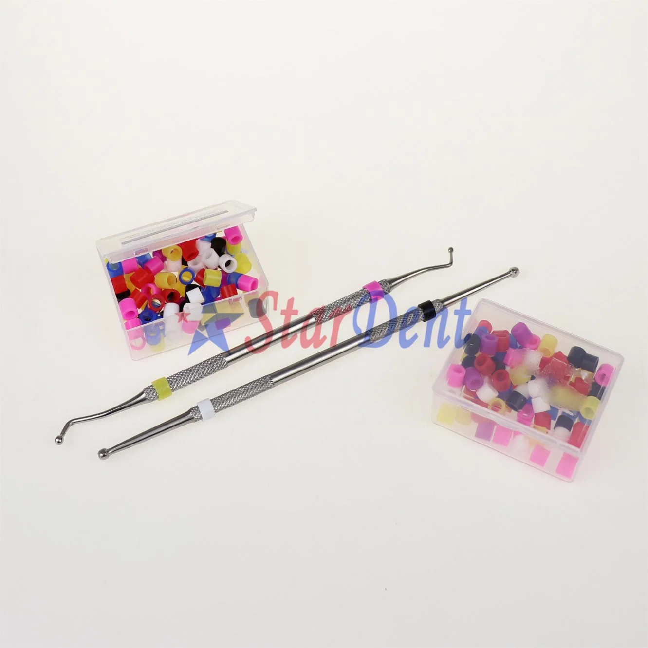 Multi Color Dental Silikon Instrument Code Ring Kleine Bunte Autoklavierbar Bandversorgung 100PCS/Box