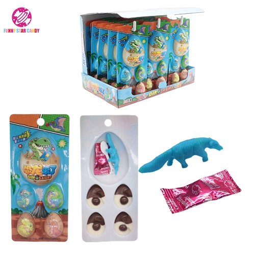 Kids Snakes Food Friendship Toy Sweet Surprise Dinosaur Egg Chocolate Biscuit Candy