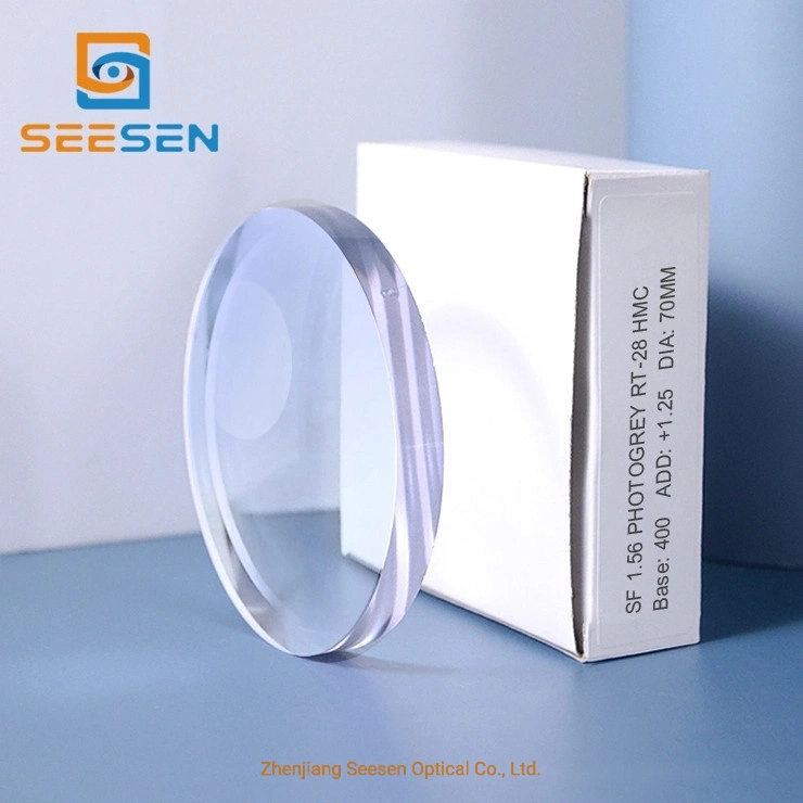 Photochromatic Lens Semi-Finished 1.56 Photochromic Round Top Hmc Spectacle Lenses Manufacturers