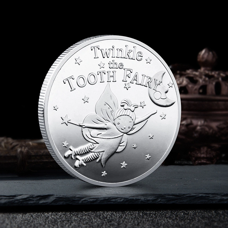 Moedas personalizadas fabricante dente Fairy memória Coin Loja para Crianças Moedas metálicas