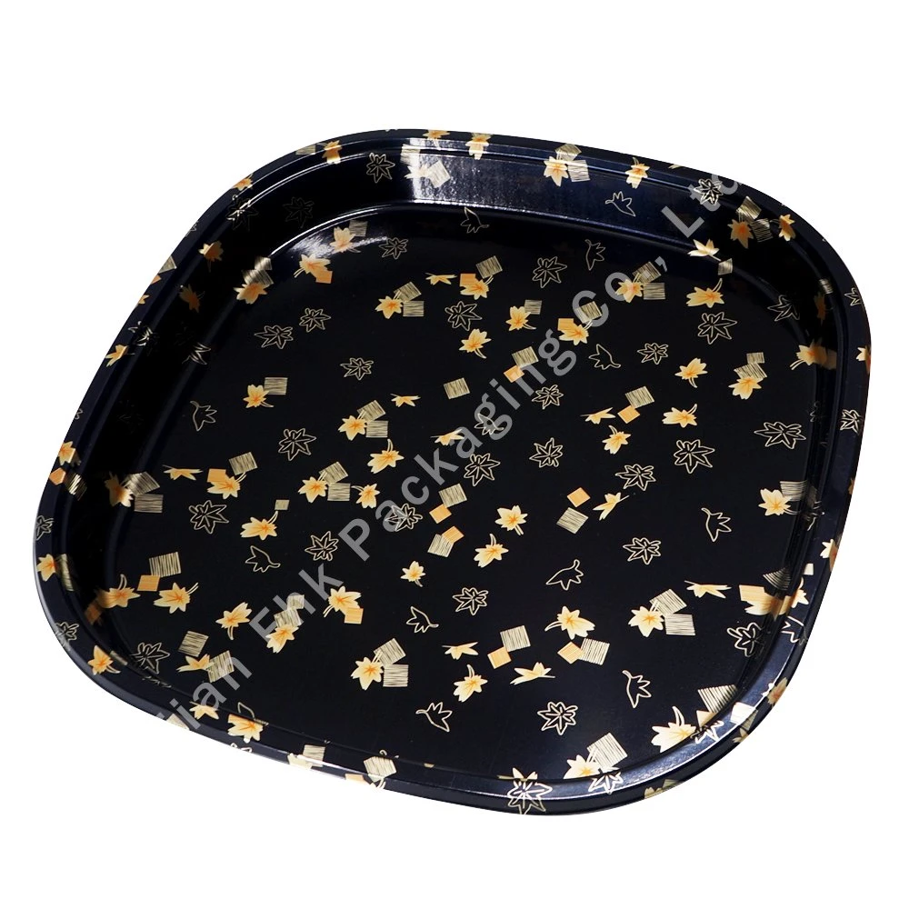 Plateau rectangulaire pour sushi plateau de sushi sous blister PS avec couvercle