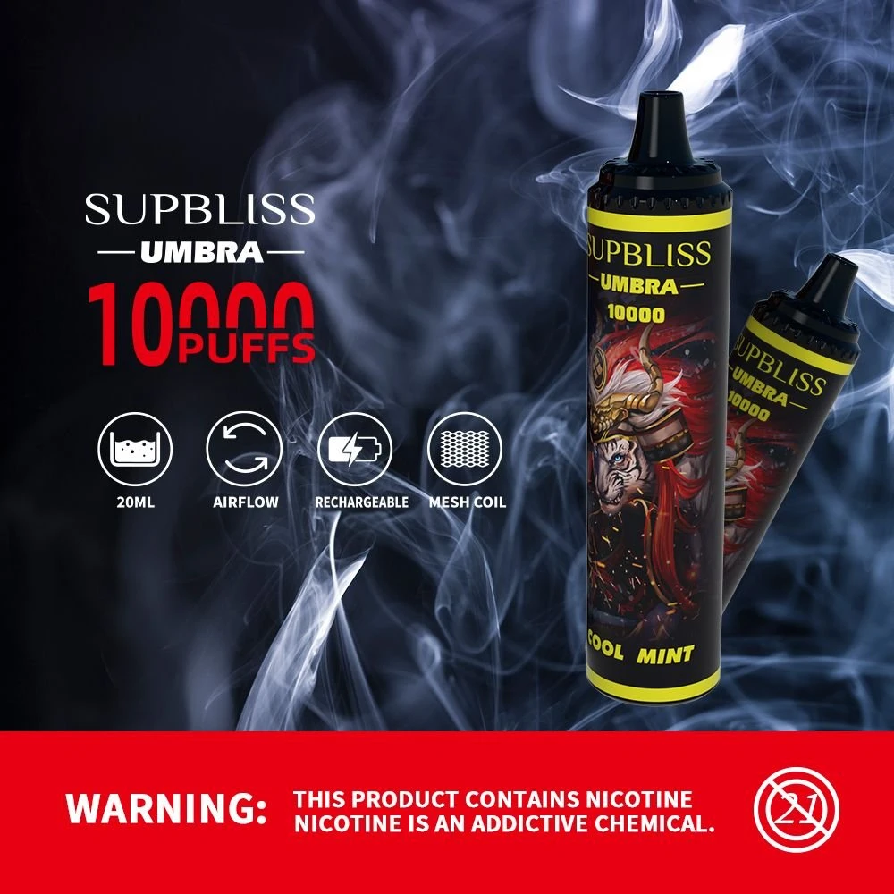 Haute qualité/performance à coût élevé Supbliss Vnsn Quake Umbra 10000 bouffées Vape jetables sur la vente