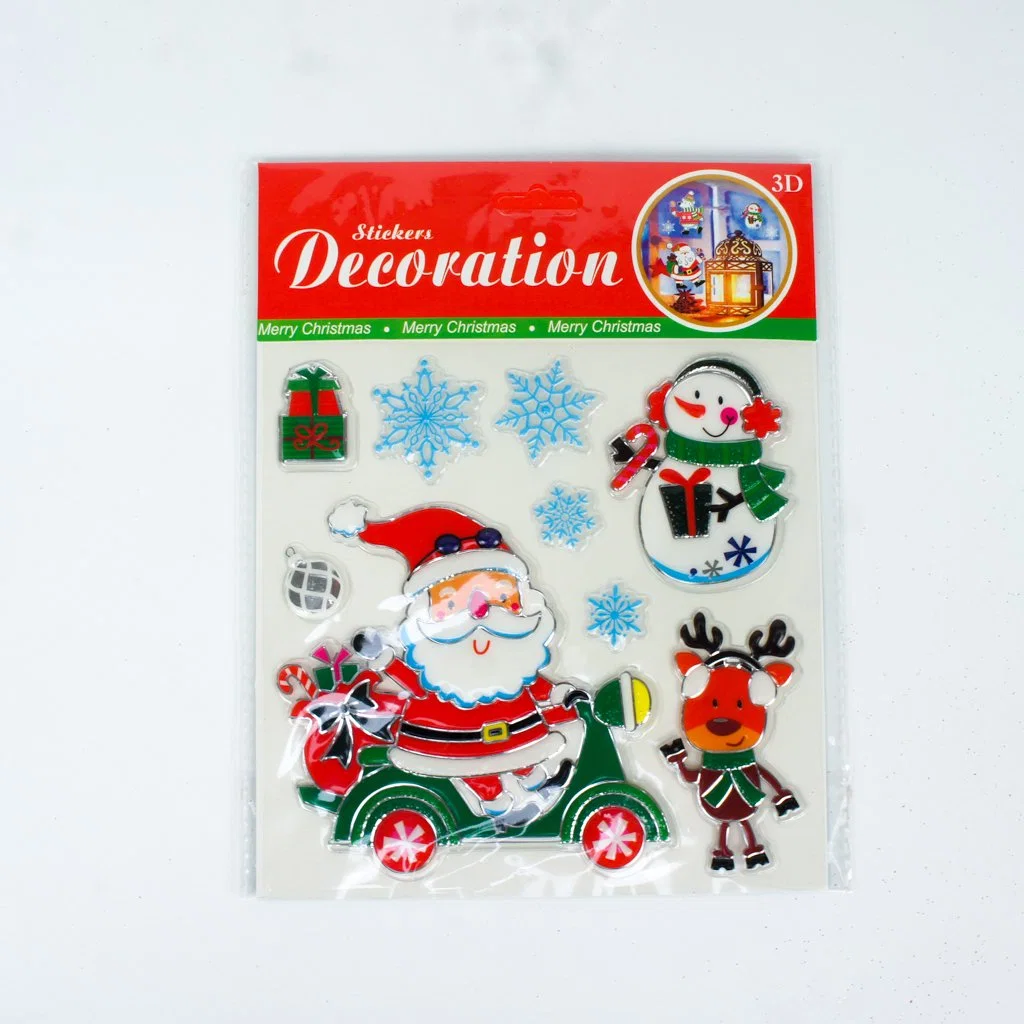 New Design Electrostatic Snowman Cling Decoration Christmas Window Sticker47