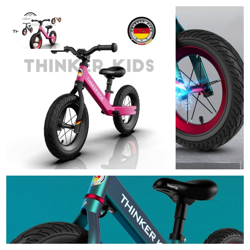 No Pedal Puzzle Multiple Colour High-Carbon Steel 12inch Balance Children Sports Bike