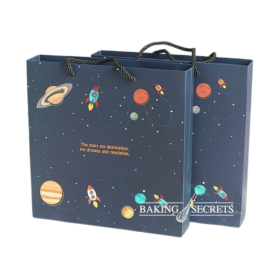 Niños personalizados′ S Fun Cielo y la Tierra tapa Caja de Chocolate Con forro de plástico Coat Bolsas de regalo personalizadas