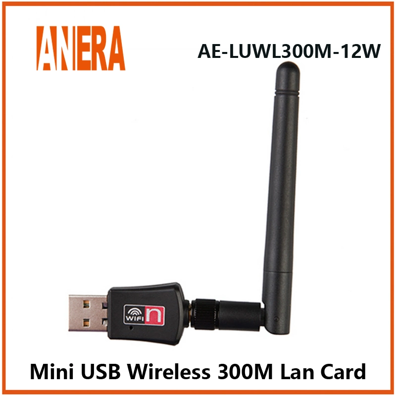 Mochila de tarjeta de red inalámbrica Anera USB2,0 300Mbps adaptador WiFi LAN Tarjeta
