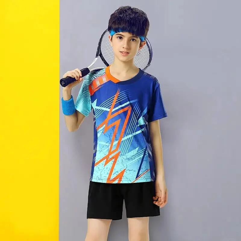 Tennis Clothes for Girls Children Ping Pong Tee Shirts Skirt Sets Kid Volleyball Kits Badminton Jerseys Sport Uniform Sportswear