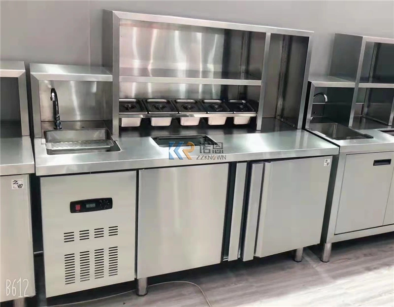 High quality/High cost performance  Professional Water Bar Stainless Steel Water Bar Counter Milk Tea Fructose Dispensing Machine Coffee Trolleys Counter