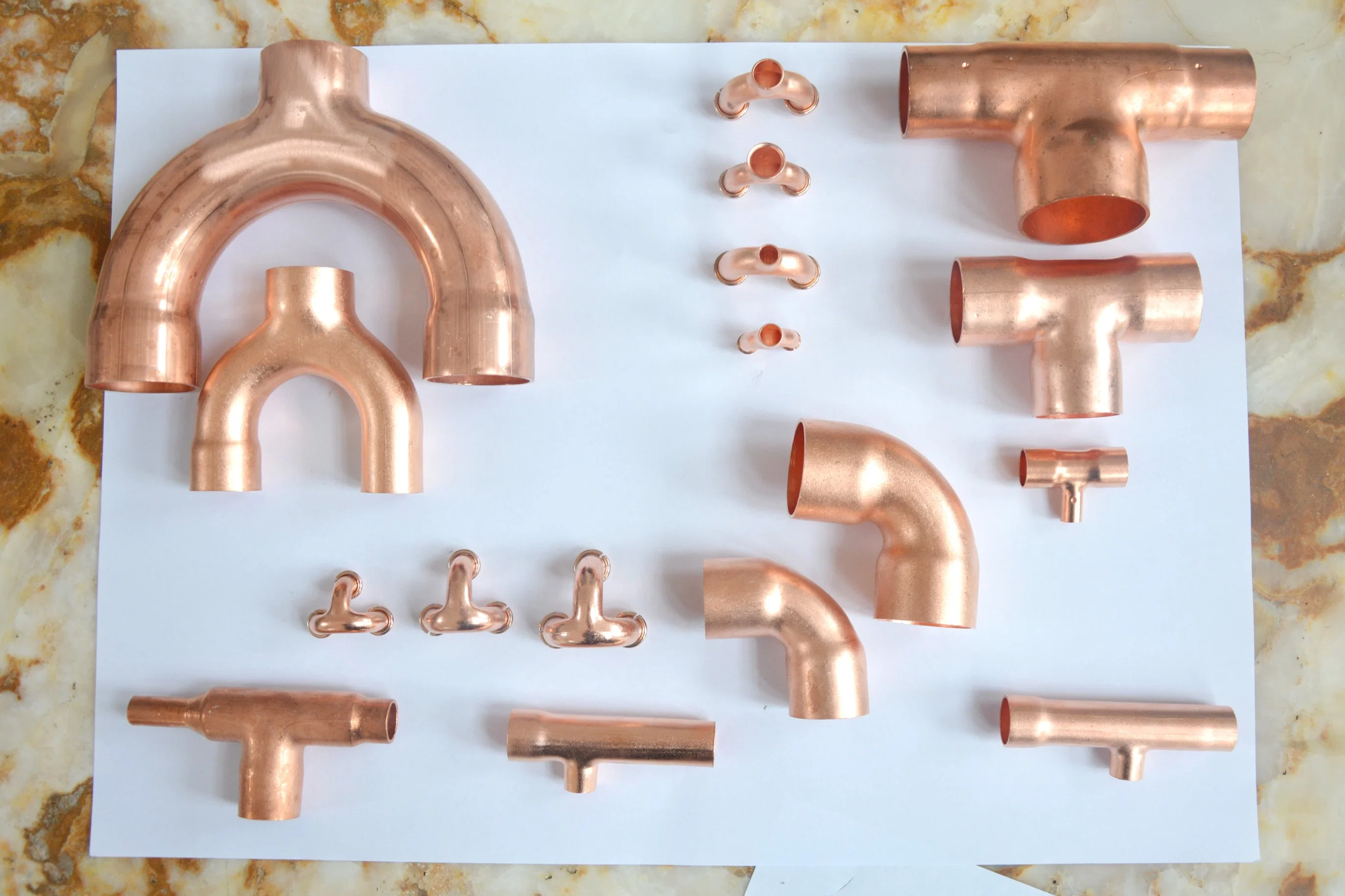 Degree Elbow Copper End Feed Plumbing Pipe Fitting for Gas Water Oil