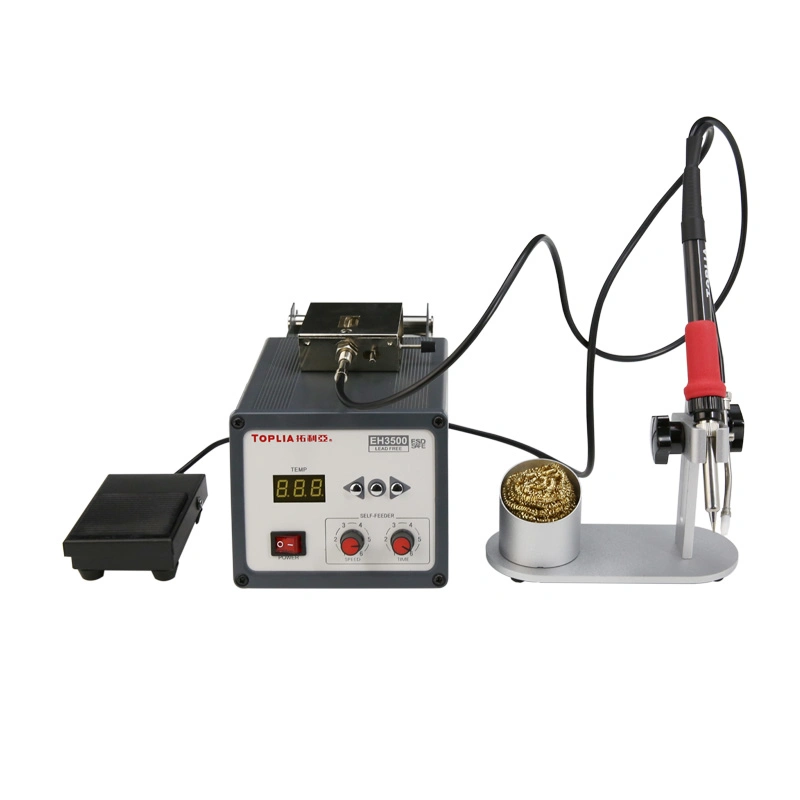 Toplia Smart Digital Tin-Feeding Temperture-Controlled Soldering Station (EH3500)