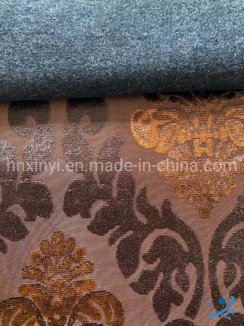 New Style Simple 100% Polyester Printed Satin Jacquard Fabric