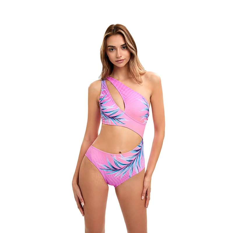 Fato de banho Shinny Swimwear Strapless Top Bikini ruched logo