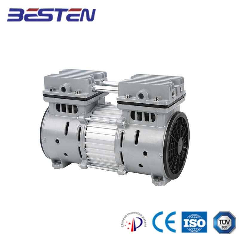 Reciprocating Piston Air Compressor AC DC Copper Wire Motor Air Pump Large Displacement Compressor Silent Oil-Free Air Compressor