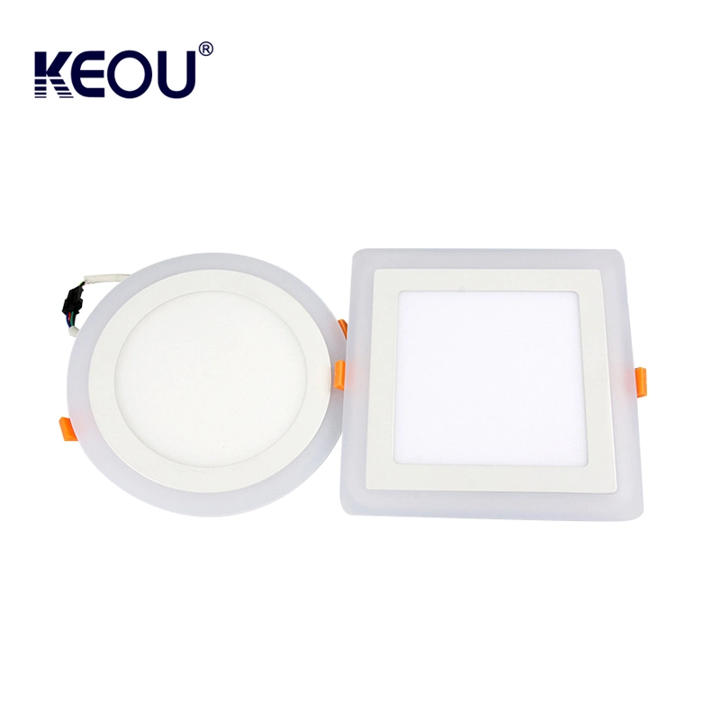 Keou Wholesale/Supplier Bi Color LED Slim Panel Light Recessed Lamp 6W