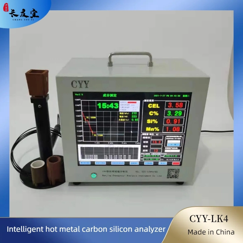 Líquido Cast-Iron hierro líquido elemento de silicio de carbono, la cúpula del analizador de media frecuencia horno de inducción y otras un rápido análisis de hierro fundido antes de verter