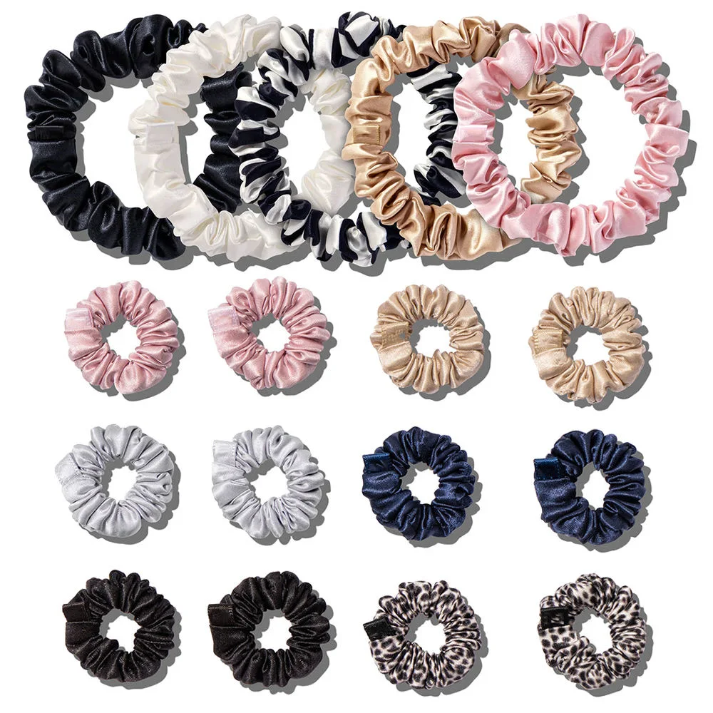 New Arrival Small Crystal Scrunchies Mulberry Silk Scrunchie Set 3PCS Set Hair Accessories for Woman Hair Band/Hair Tie