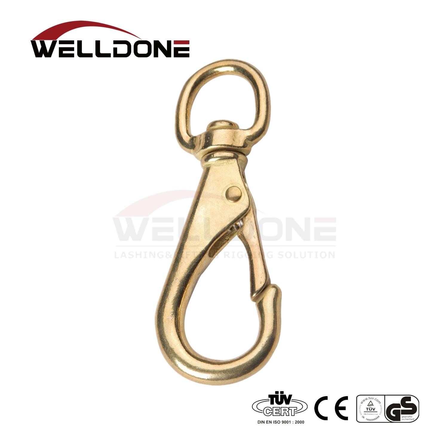 Solid Brass Swivel Eye Bag Parts Sanp Hook