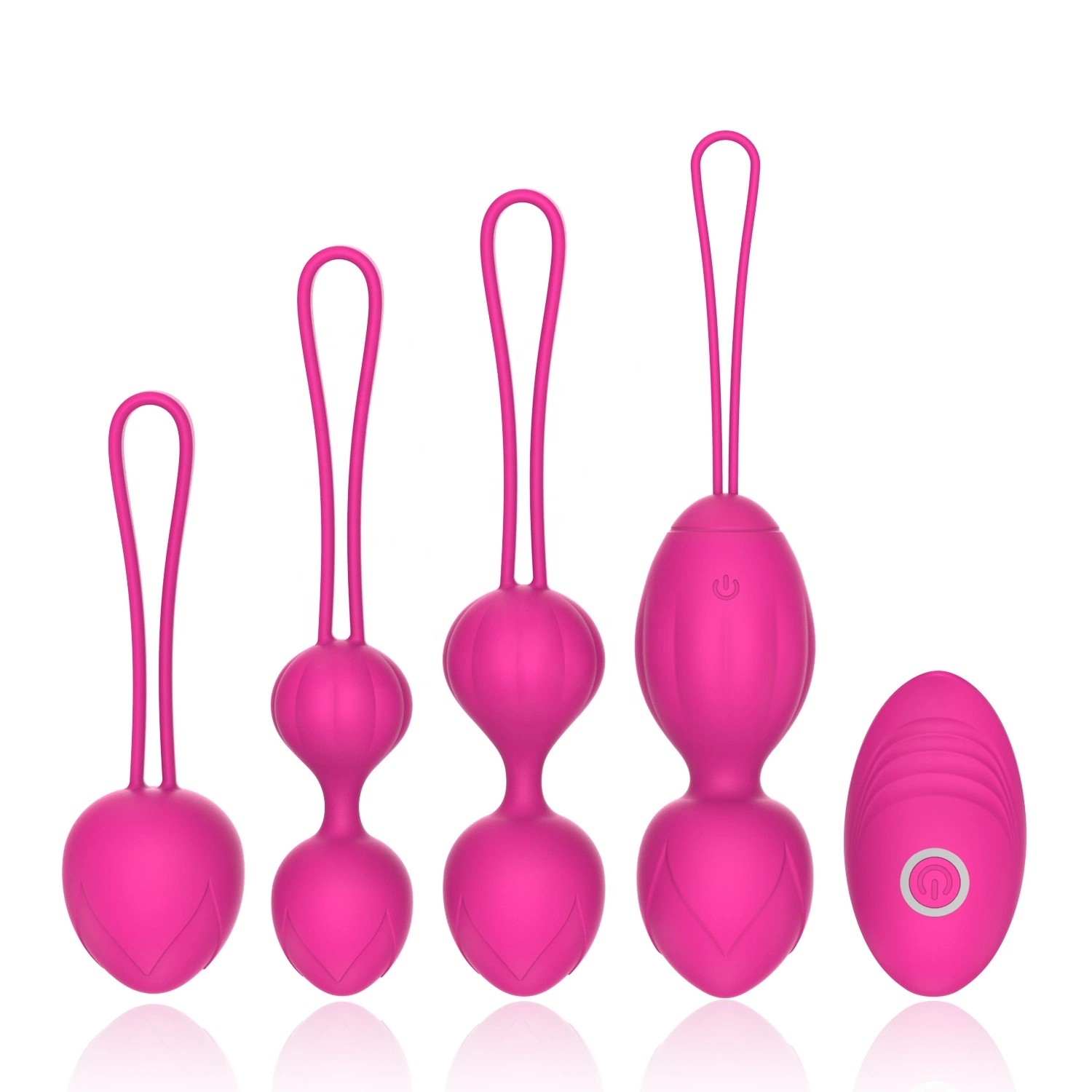 Exerciser Kegel Balls Kit Wireless Remote Control Vibrating Egg Set for Women