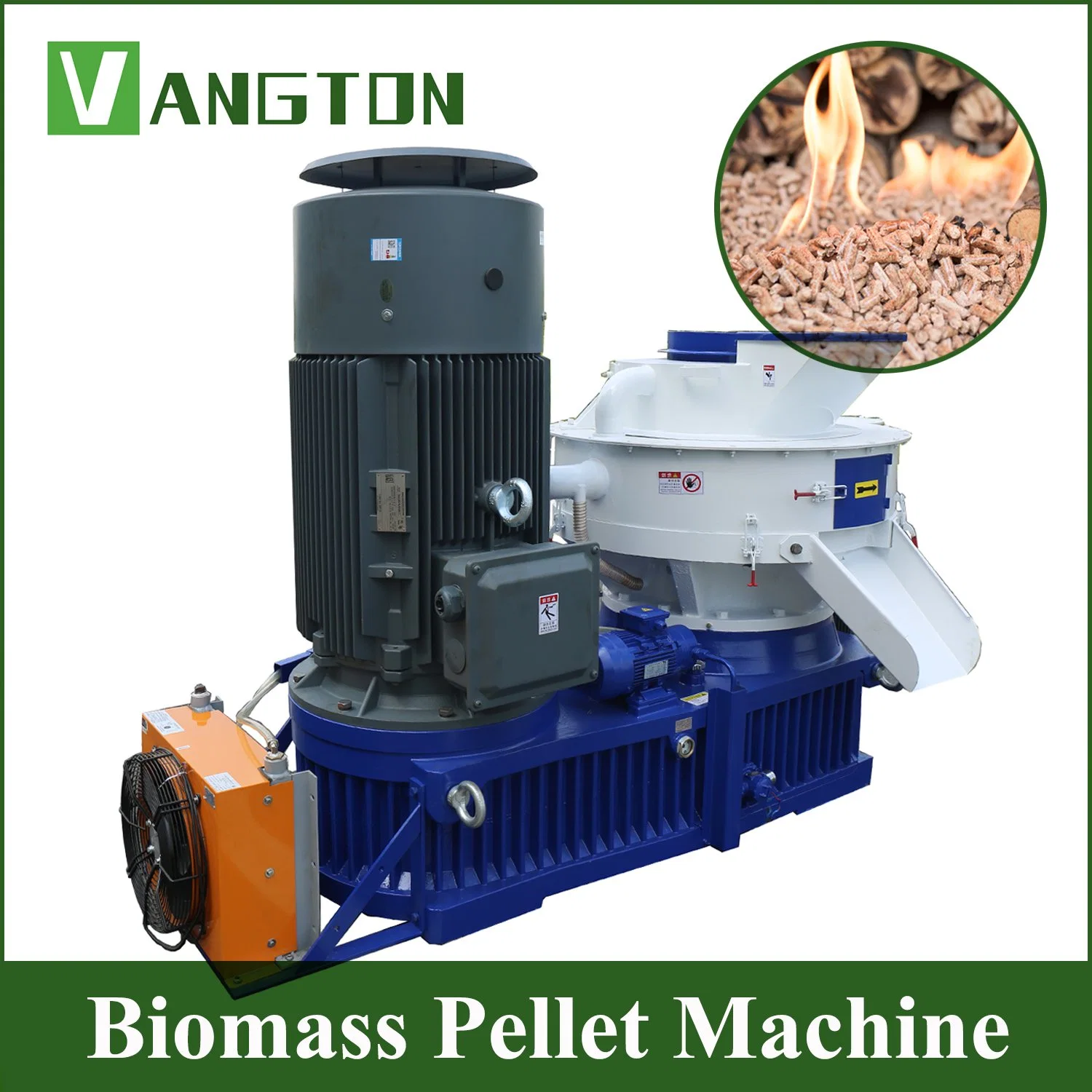 CE Certification Bioenergy Sawdust Waste Biomass Wood Pelletizing Machine 8mm 1.5ton 90kw