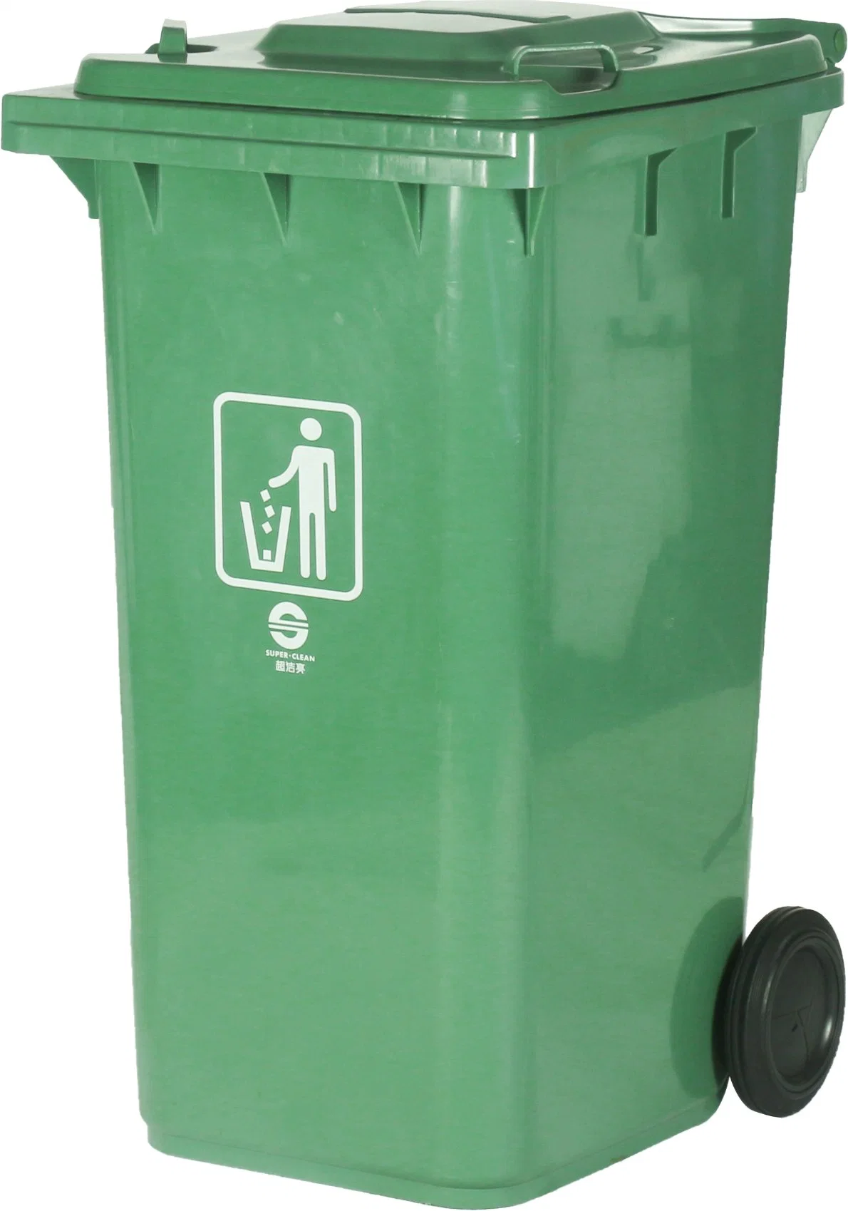 120L Plastic Side-Wheel Garbage Bin (B-003)