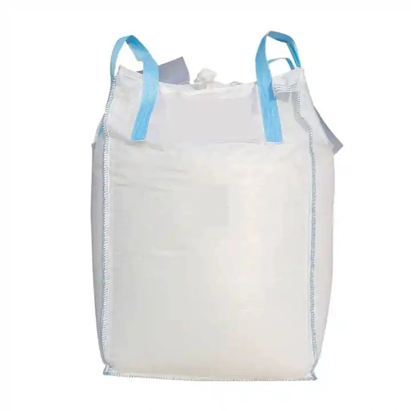 100 % recyclage plastique en vrac de haute qualité à fond plat PP FIBC Sac tissé vert en PP pour sable