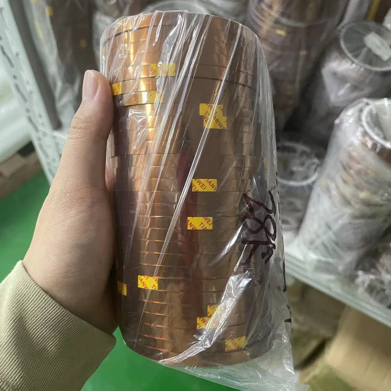 Double Sided Gold Finger 0.1mm Polyimide Film Tape ESD Kapton Tape for Spray Paint Polyimide Heat Resistant Tape