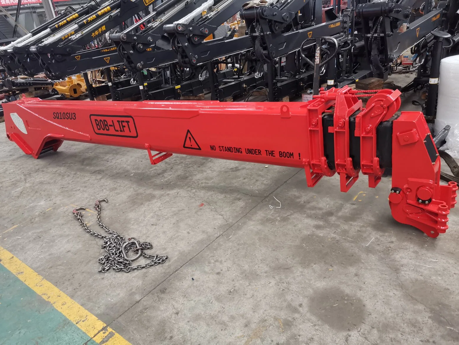 10 Ton Truck Crane Hydraulic Arrow Boom Manipulator for Truck Chassis