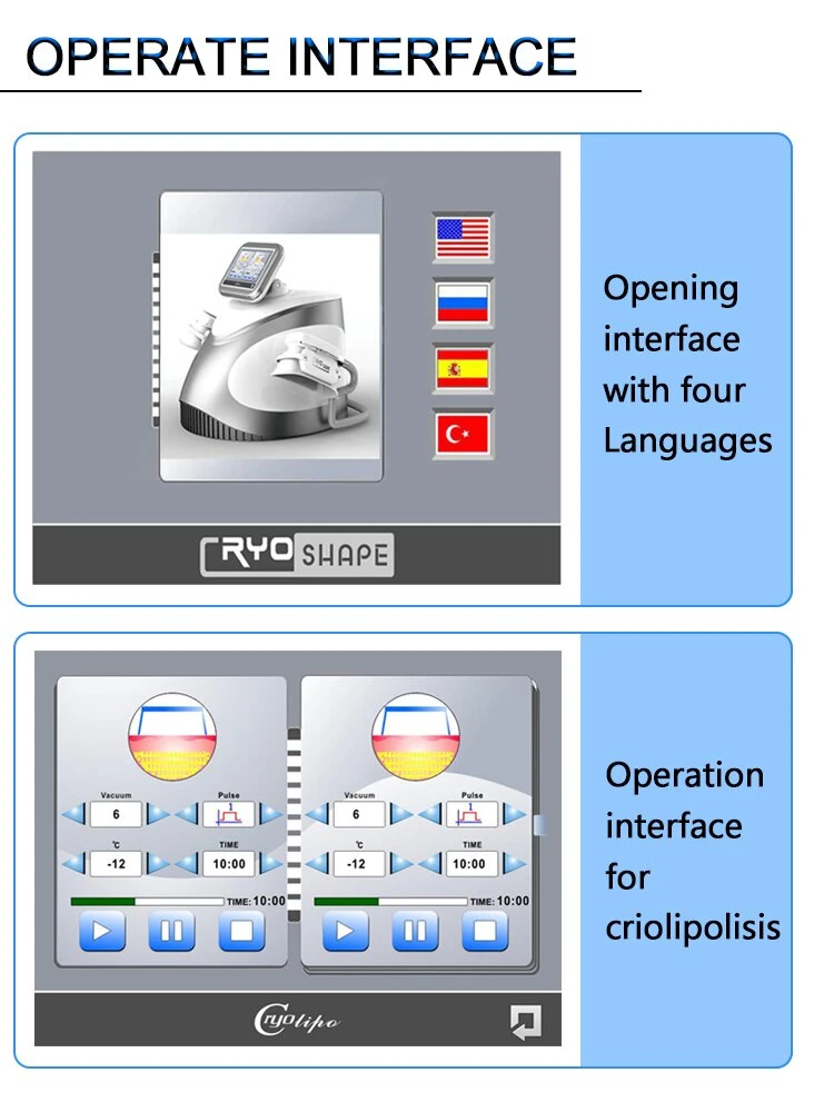 Appareil d'amincissement 2023 forme de corps Cryo 4 poignées 360 graisse Congélation