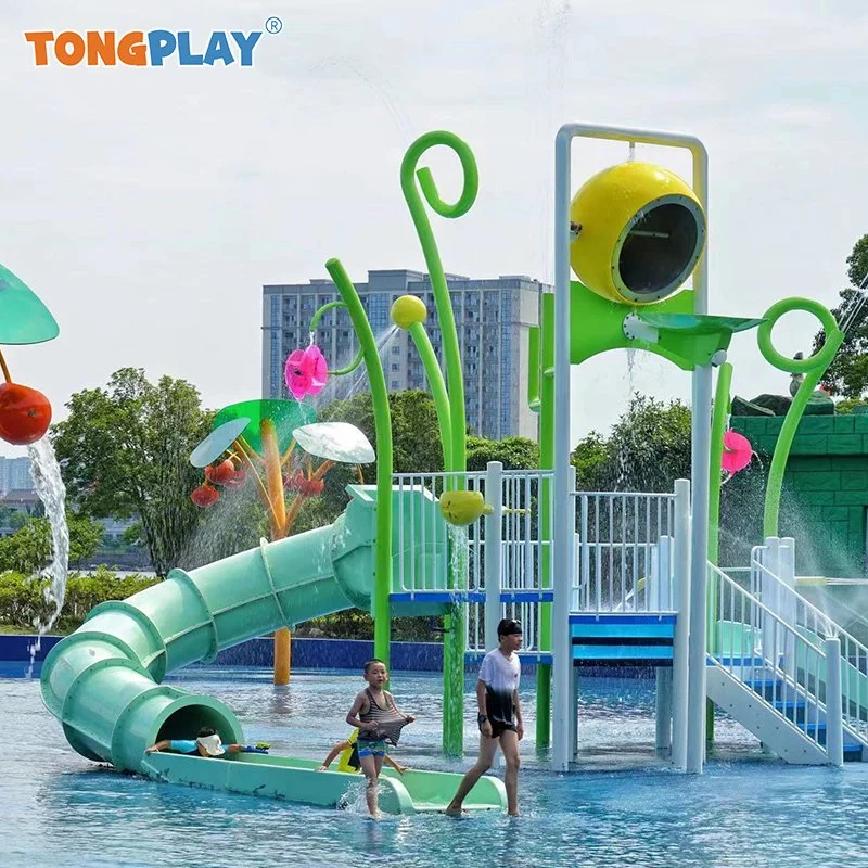 Outdoor Water Play House Swimming Pool Durable Fiberglass Slides Equipment