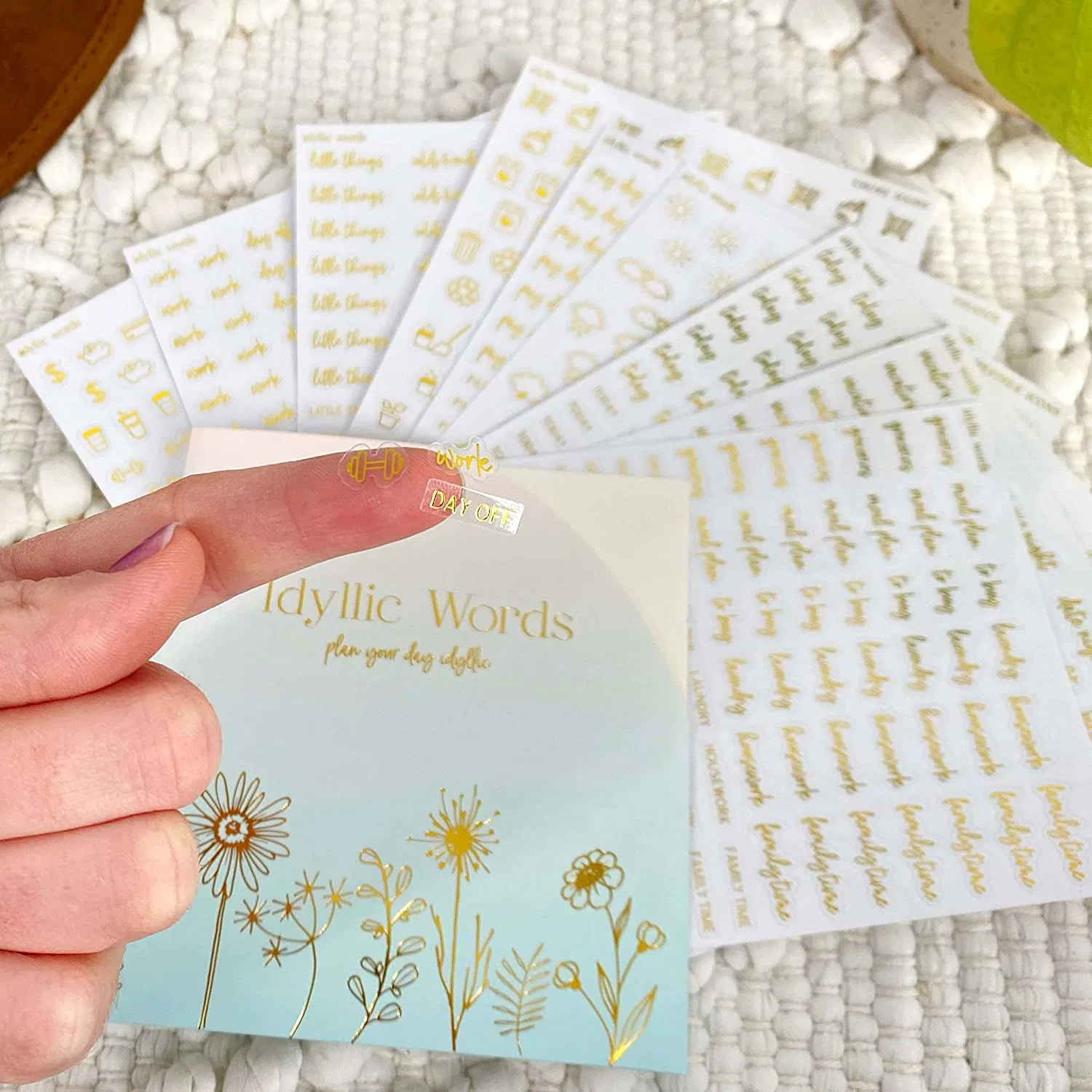 Factory Supply Type Adhesive Sticker Sticker Paper Planner Stickers