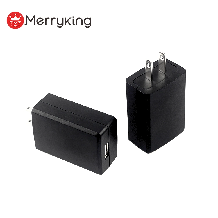 UL Merryking Certificado FCC AC DC Adaptador de carga USB 5V 3un enchufe de pared cargador USB 15W