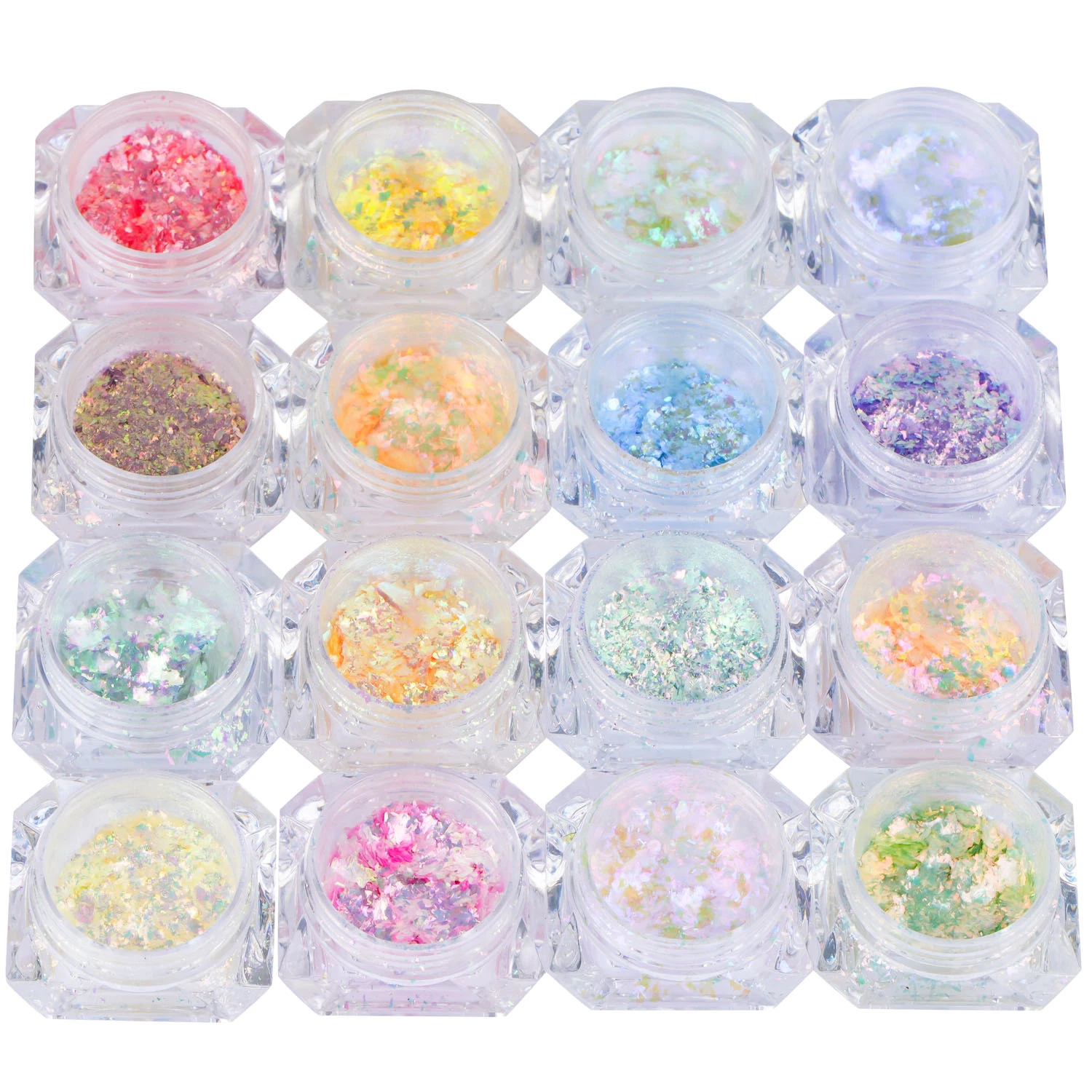 Usine Rainbow Effect cosmétiques flocons Chunky Mix nail Flakes