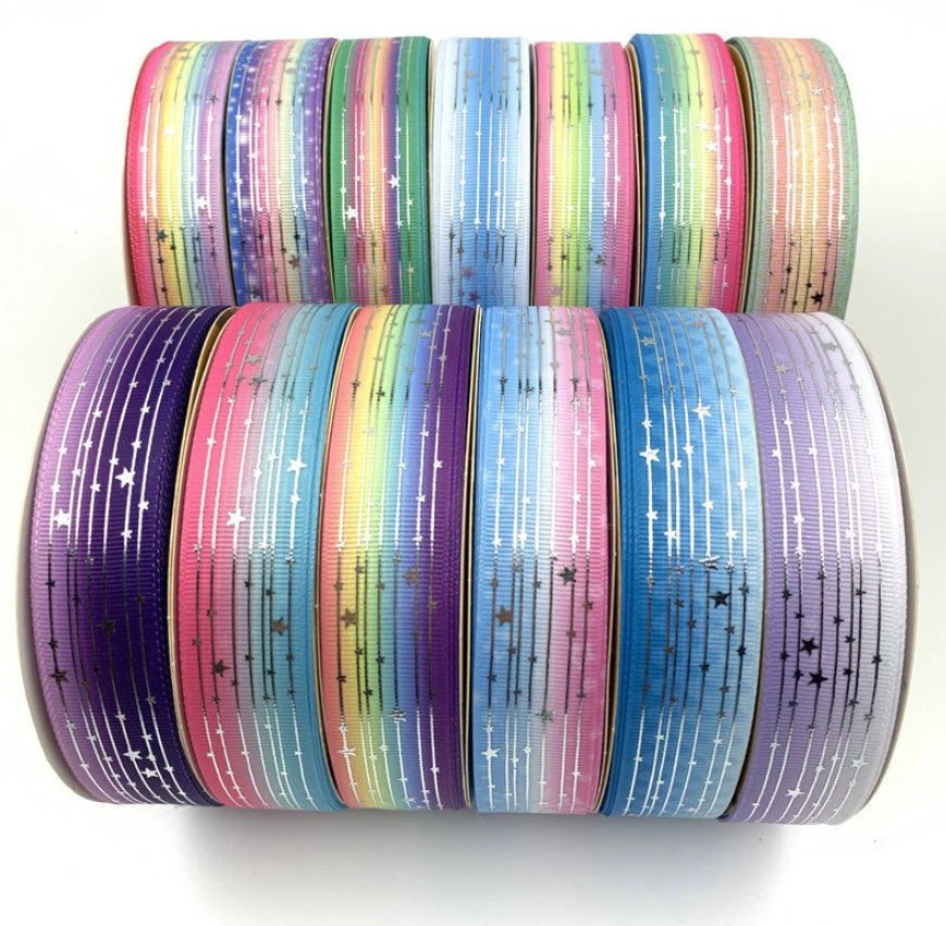 Grosgrain Ribbon Colorful Ribbon Gift Box Flowers Packaging Accessories