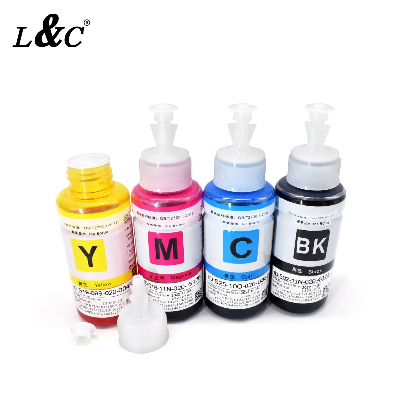 T664 664 Printer Compatible Dye Ink Refill Ink for Epson Ink Printer L220 L130 L380 L3110 L200 L801 L850 L101 L351 L455