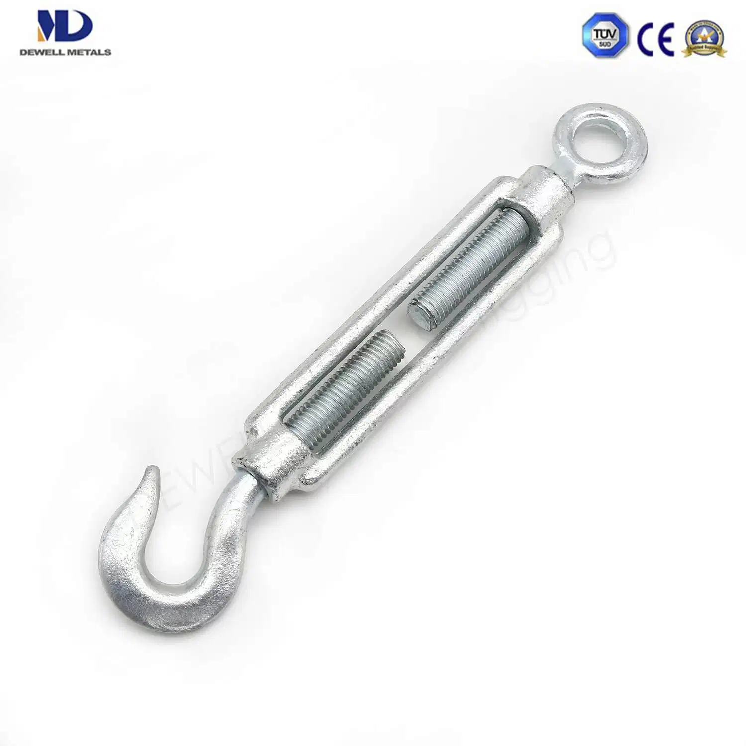 Professional Manufacturer of Zinc Plated Drop Forged Mild Steel DIN1480 Turnbuckle with Eye and Hook