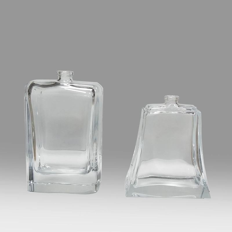 Wholesale/Supplier Super Clear Hand Polished Glass Perfume Bottle with Aluminum Cap