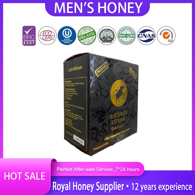 Black Bull Honig Royal Honig Nahrungsergänzungsmittel OEM / ODM Fabrik