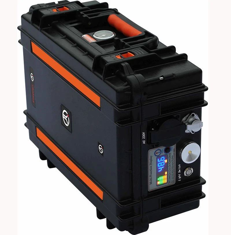 Batterie au lithium 2000W, sortie de 1300W, disponible en intérieur et en extérieur.