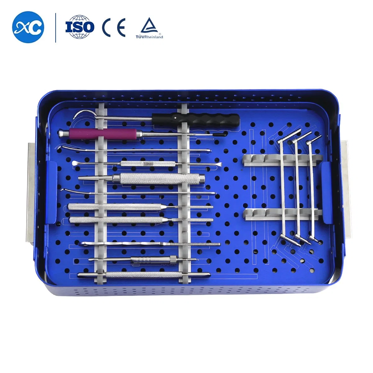 CE Certified Vet Orthopedic Instrument Kit, Small Animal Fragment Fracture Fixation Instrument Box