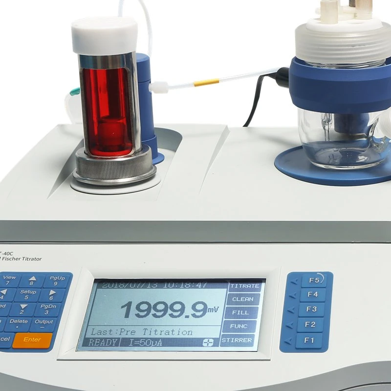 0,1 mg~250mg 0,1 mg Titre détection Coulometer titration KF