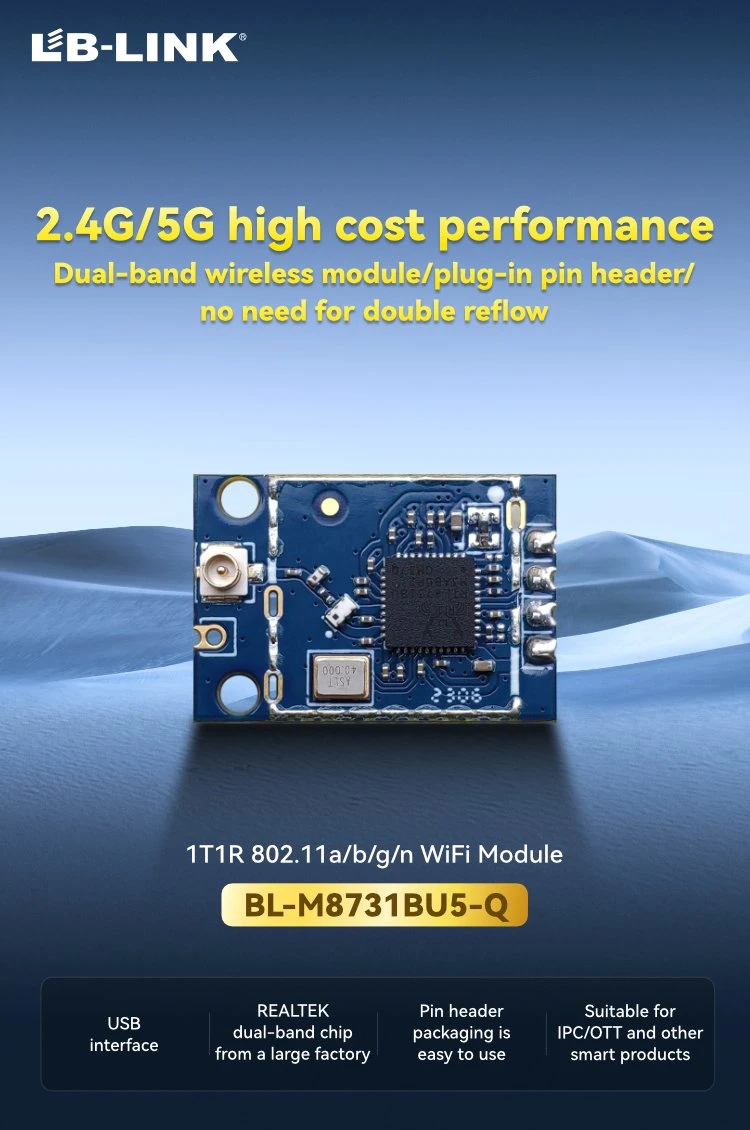 MÓDULO USB LB-LINK BL-M8731BU5-Q 1T1R 802,11A/B/G/N WIFI4