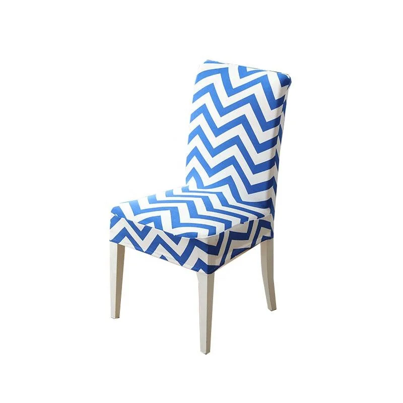 Abnehmbare Voll Elastische Spandex Polyester Geometrischen Druck Stuhl Abdeckung Universal Spandex Stuhl Bezug Startseite